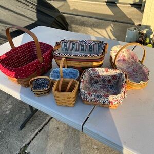 Longaberger Basket Collection price is for all, please read description